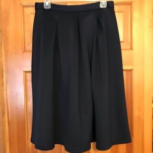 Navy midi skirt